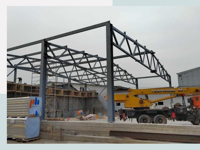 Строительство цехов в Керчи