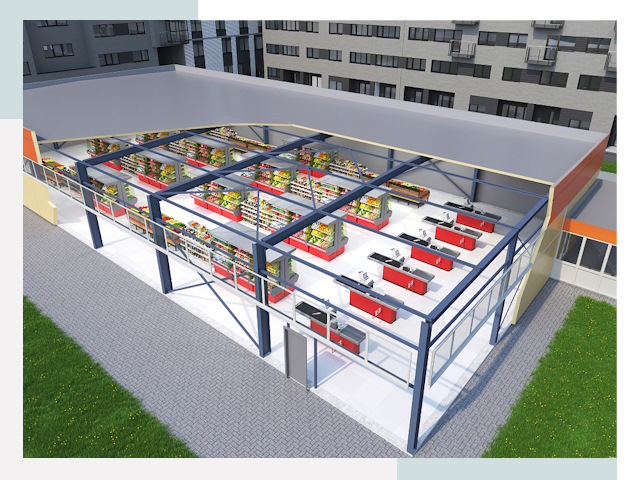 Строительство магазинов в Керчь от 613 руб. за м²