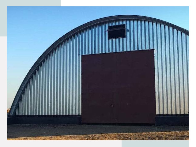 Бескаркасные ангары в Керчи