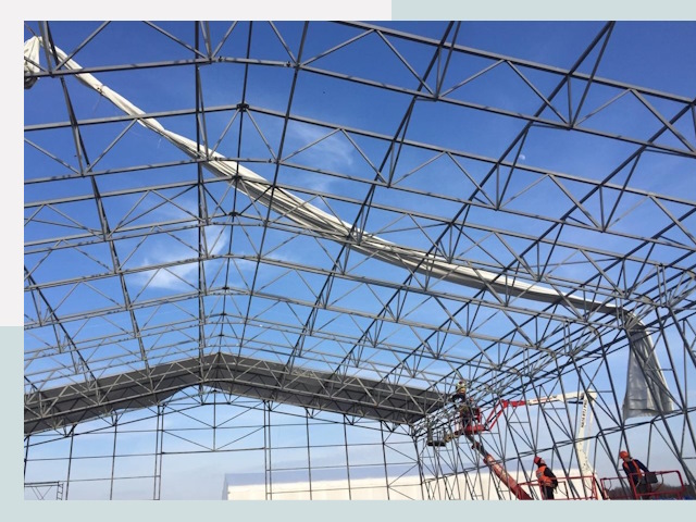 Шатровые ангары от 613 руб. в Керчи и Крыму