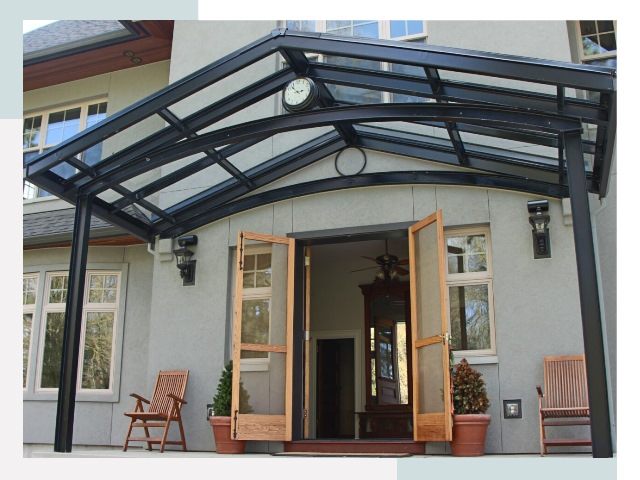 Козырьки металлические в Керчи