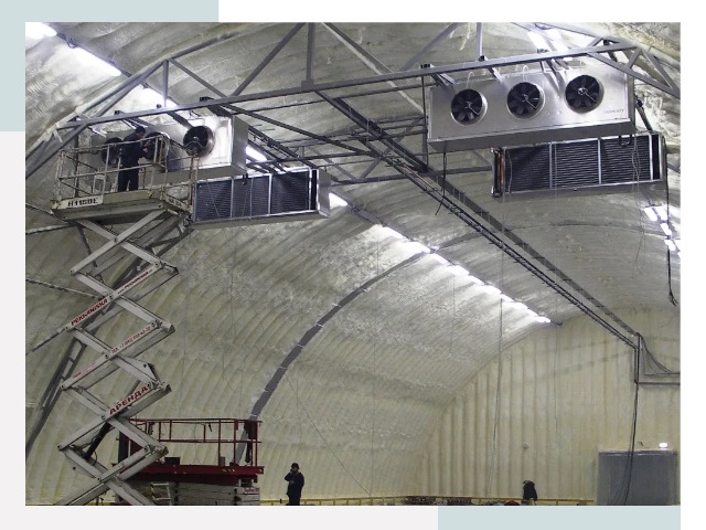 Оснащение ангаров в Керчи