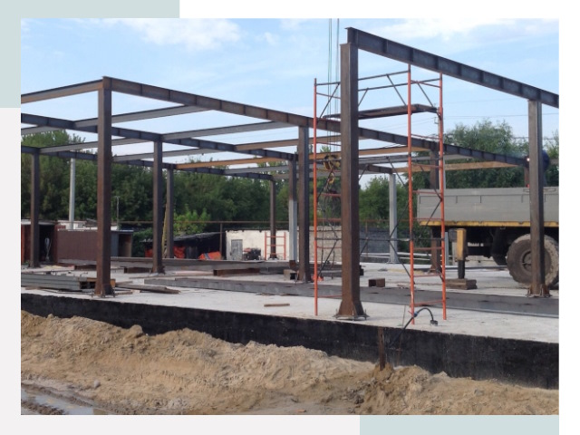 Фундамент для ангаров в Керчи