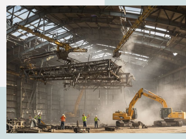 Демонтаж ангаров в Керчи от 613 руб. за м²